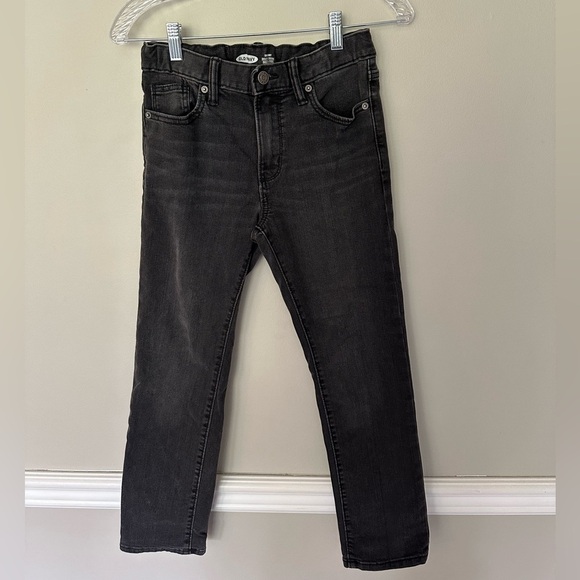 Old Navy Adjustable Waist Gray‎ Skinny Jeans Pants Boys Size 10 Plus - Picture 1 of 4